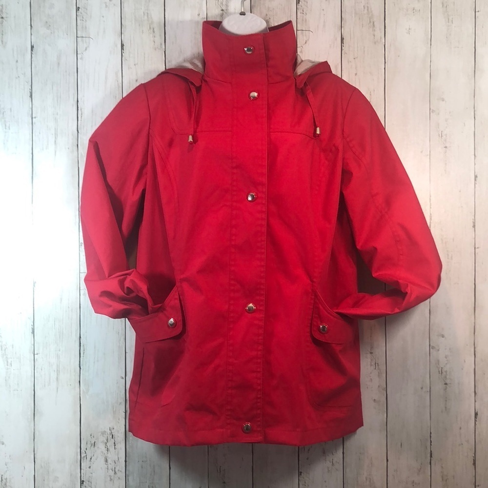 Mackintosh New England Hooded Red Jacket Small